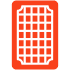 Red and black grid pattern card back.